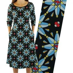 Svaha Apparel Atomic Stained Glass Window Katherine Dress
