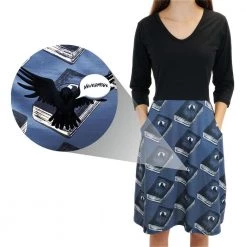 Svaha Apparel Augmented Reality: Quoth The Raven "Nevermore" Ada Dress Shop By Interest