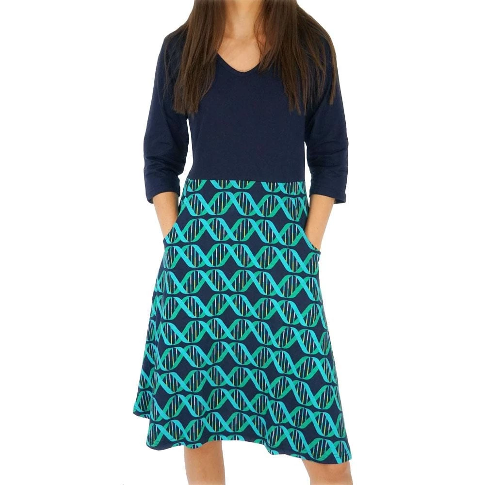 Svaha Apparel Shop By Interest DNA Iconic Double Helix Ada Dress 1 Svaha Apparel Shop By Interest DNA Iconic Double Helix Ada Dress