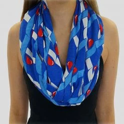 Brothers Knit Garments Diabetes Awareness Scarf [FINAL SALE] Accessories