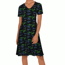 Brothers Knit Garments Dinos In Space Glow-in-the-Dark Katherine Dress