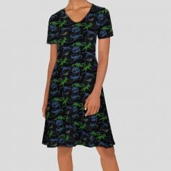 Brothers Knit Garments Dinos In Space Glow-in-the-Dark Katherine Dress