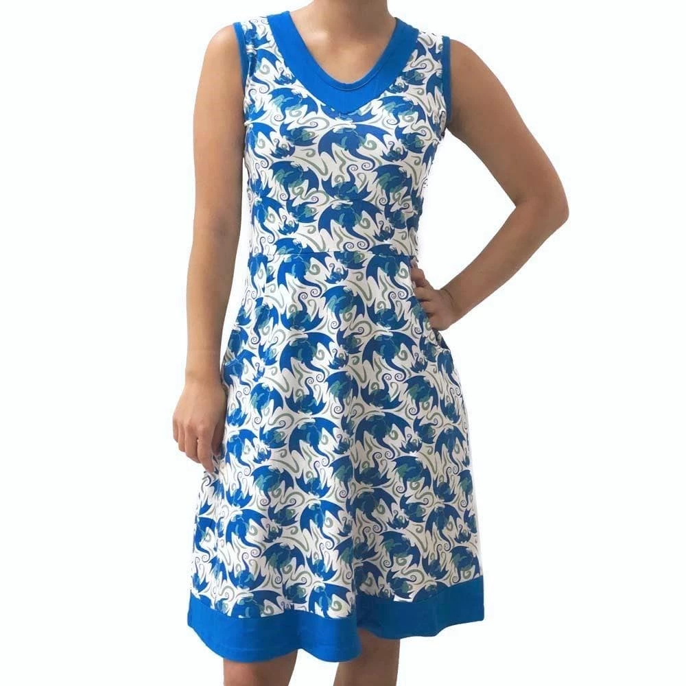 Svaha Apparel Shop By Interest Flying Dragons Sleeveless Eileen Dress 3 Svaha Apparel Shop By Interest Flying Dragons Sleeveless Eileen Dress