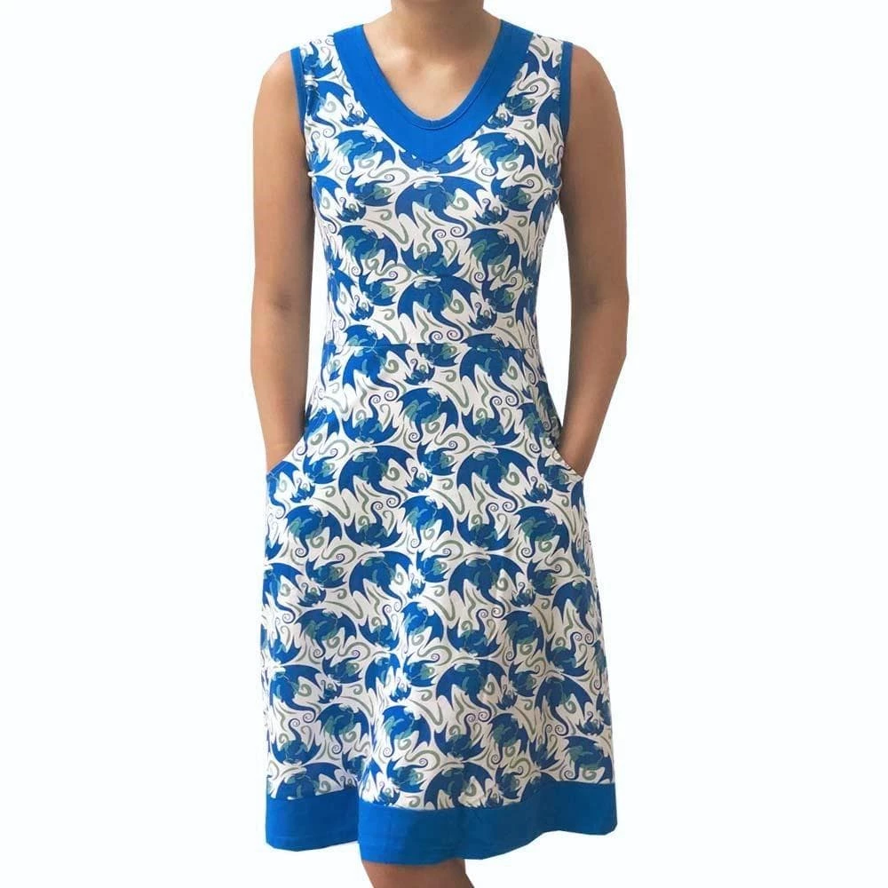 Svaha Apparel Shop By Interest Flying Dragons Sleeveless Eileen Dress 1 Svaha Apparel Shop By Interest Flying Dragons Sleeveless Eileen Dress