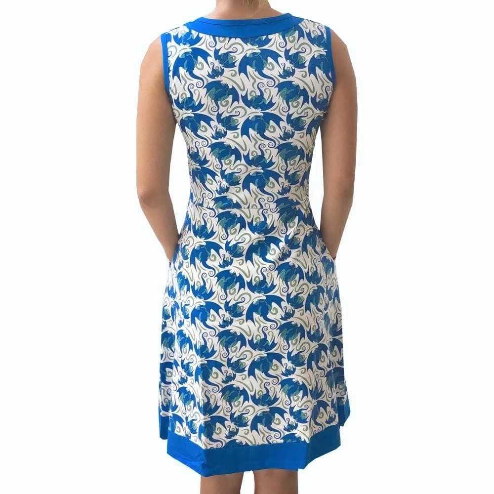 Svaha Apparel Shop By Interest Flying Dragons Sleeveless Eileen Dress 4 Svaha Apparel Shop By Interest Flying Dragons Sleeveless Eileen Dress