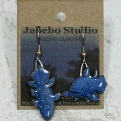 Jabebo Coelacanth Fish Earrings Accessories