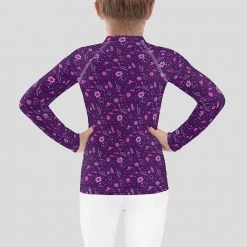 Svaha Apparel Floral Galactic Custom Kids Rash Guard Kids & Babies