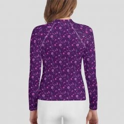 Svaha Apparel Kids & Babies Floral Galactic Custom Youth Rash Guard