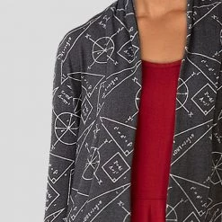 Brothers Knit Garments Adults Geometry Burnout Cardigan