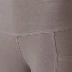 Stretch Garments Granite Grey Adults Athletic Fit Leggings With Pockets
