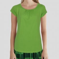 Brothers Knit Garments Green Ida Top