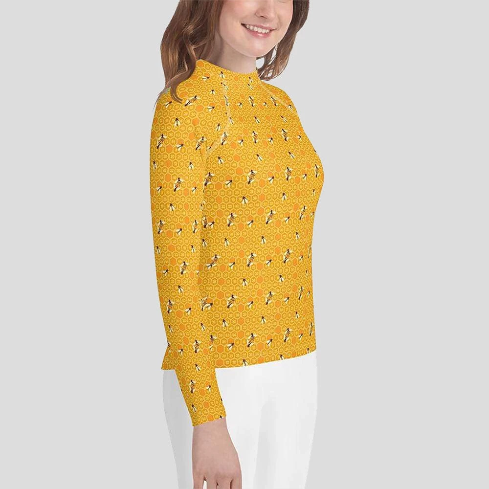 Svaha Apparel Honeycomb Custom Youth Rash Guard 3 Svaha Apparel Honeycomb Custom Youth Rash Guard