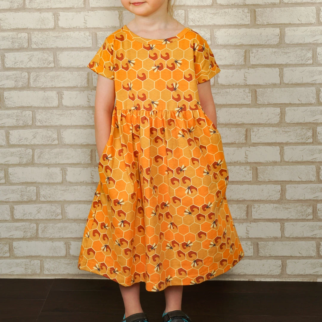 Kustomyze Ideas Pvd Ltd (Pre-order) Honeycomb Kids Dress New 1 Kustomyze Ideas Pvd Ltd (Pre-order) Honeycomb Kids Dress New