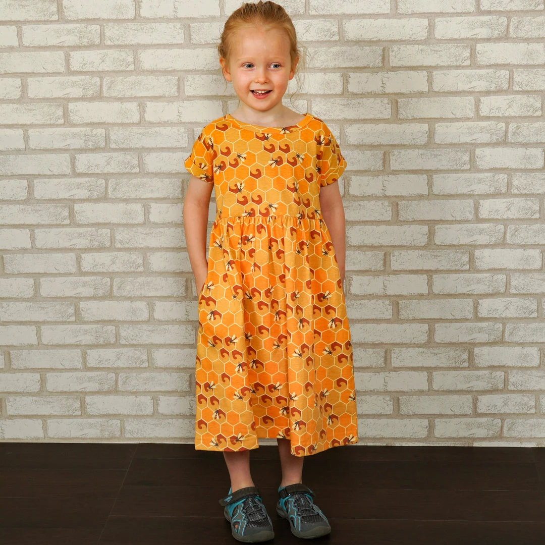 Kustomyze Ideas Pvd Ltd (Pre-order) Honeycomb Kids Dress New 2 Kustomyze Ideas Pvd Ltd (Pre-order) Honeycomb Kids Dress New