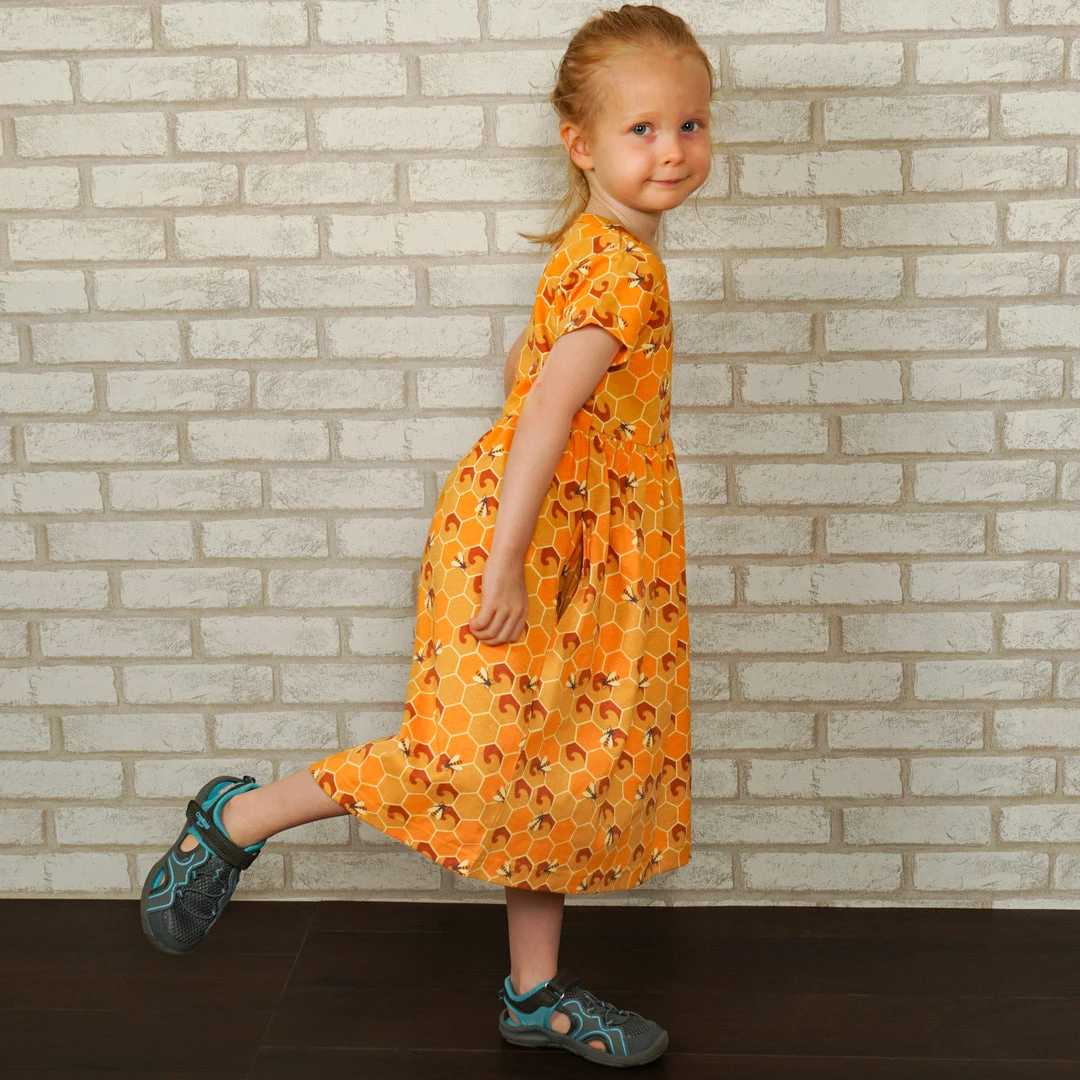 Kustomyze Ideas Pvd Ltd (Pre-order) Honeycomb Kids Dress New 3 Kustomyze Ideas Pvd Ltd (Pre-order) Honeycomb Kids Dress New