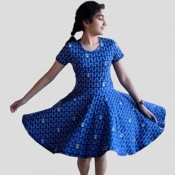 Brothers Knit Garments World Down Syndrome Day Kids Twirl Dress Matching Family Sets