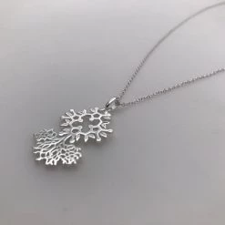 Molecular Motifs Chlorophyll Sterling Silver Necklace Accessories