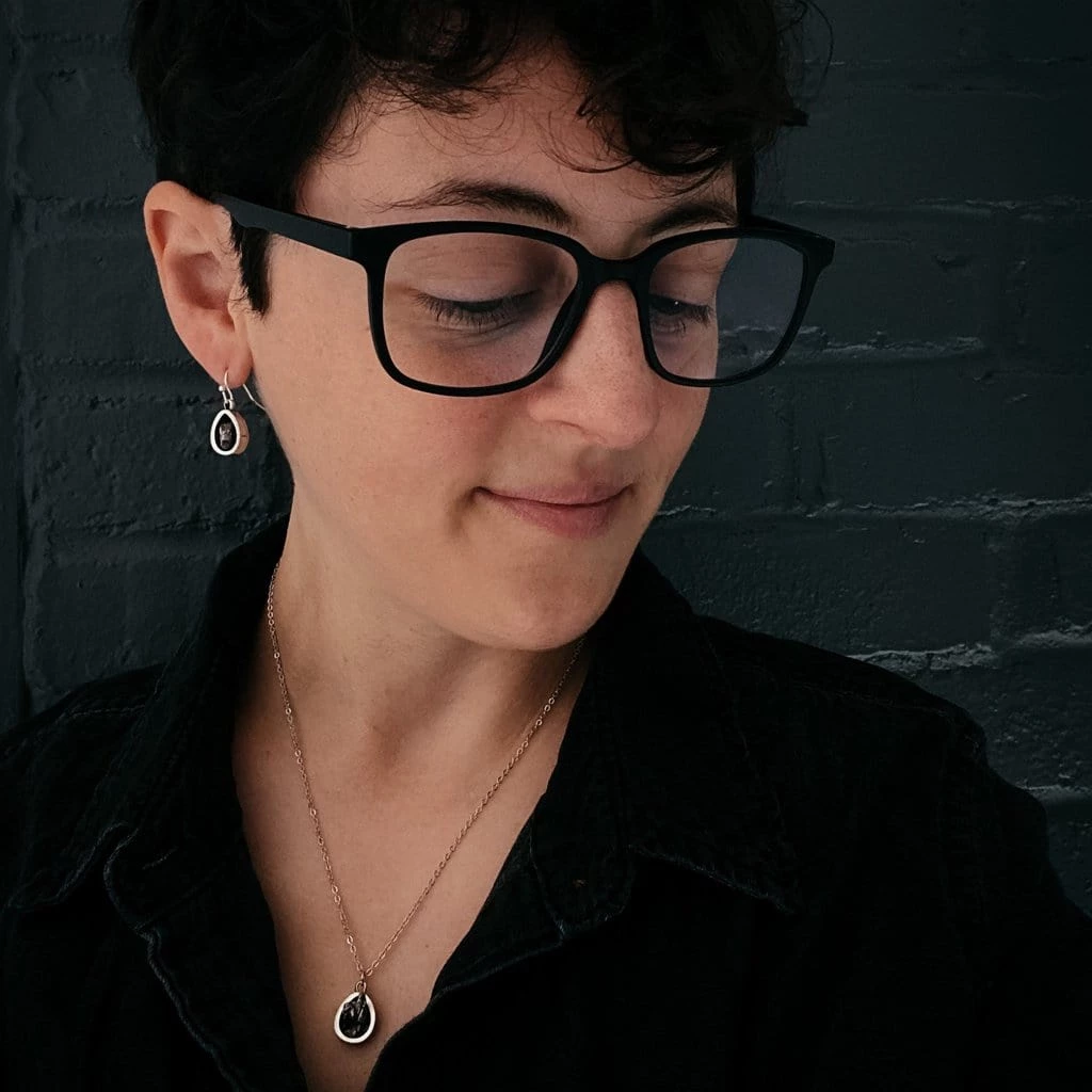 Yugen Tribe Accessories Small Teardrop Meteorite Pendant 3 Yugen Tribe Accessories Small Teardrop Meteorite Pendant