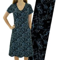 Brothers Knit Garments Illustrated Constellations Glow-in-the-dark Katherine Dress