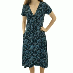 Brothers Knit Garments Illustrated Constellations Glow-in-the-dark Faux Wrap Grace Dress Shop By Interest