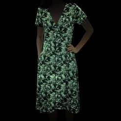 Brothers Knit Garments Illustrated Constellations Glow-in-the-dark Faux Wrap Grace Dress Shop By Interest