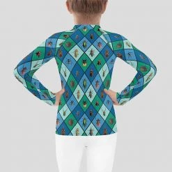 Svaha Apparel Insect Argyle Custom Kids Rash Guard Kids & Babies