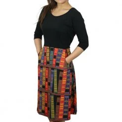 Svaha Apparel Book Spines Ada Dress