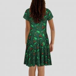 Brothers Knit Garments Lizards Kids Twirl Dress 7 Brothers Knit Garments Lizards Kids Twirl Dress