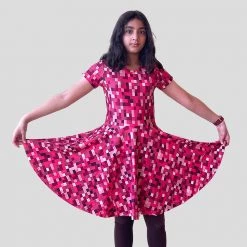 Brothers Knit Garments Kids & Babies Love You To “Bits” Kids Twirl Dress