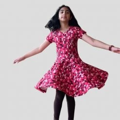 Brothers Knit Garments Kids & Babies Love You To “Bits” Kids Twirl Dress