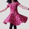 Brothers Knit Garments Kids & Babies Love You To “Bits” Kids Twirl Dress