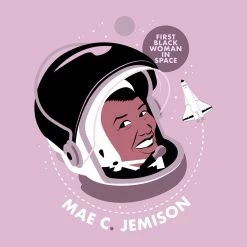 Svaha Apparel Mae C Jemison Custom Relaxed T-Shirt T-Shirts