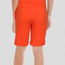 Stretch Garments Mandarin Red Kids Shorts With Pockets [FINAL SALE]