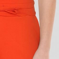 Stretch Garments Mandarin Red Kids Shorts With Pockets [FINAL SALE]