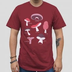 Stretch Garments Mushrooms Unisex Adults T-shirt
