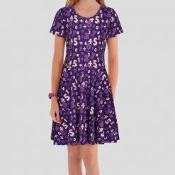 Brothers Knit Garments Number Doodles Kids Twirl Dress