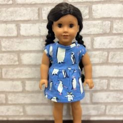 Brothers Knit Garments Matching Family Sets Penguins Doll Dress