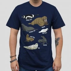 Brothers Knit Garments Pinnipeds Unisex Adults T-shirt