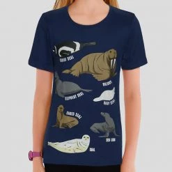 Brothers Knit Garments Pinnipeds Kids T-shirt