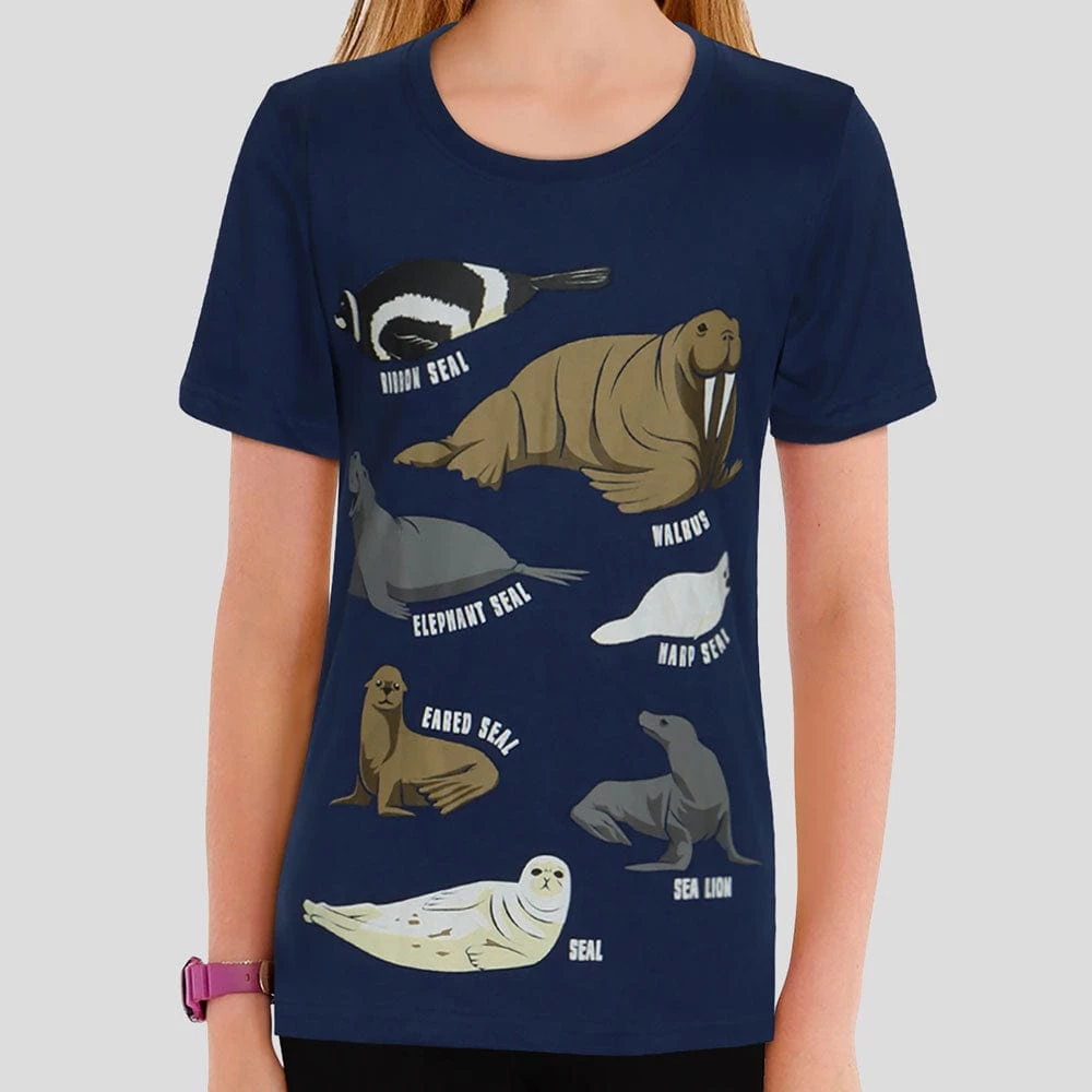 Brothers Knit Garments Pinnipeds Kids T-shirt 1 Brothers Knit Garments Pinnipeds Kids T-shirt