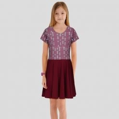 Brothers Knit Garments Matching Family Sets Prime Numbers Kids Twirl Dress [FINAL SALE]