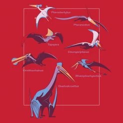 Svaha Apparel T-Shirts & Hoodies Pterosaurs Custom Long Sleeve Kids T-Shirt