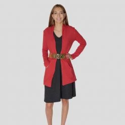 Brothers Knit Garments Adults Red-ioactive Cardigan