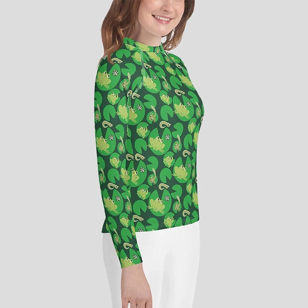 Svaha Apparel Kids & Babies Ribbit Custom Youth Rash Guard 3 Svaha Apparel Kids & Babies Ribbit Custom Youth Rash Guard