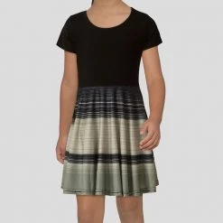 Brothers Knit Garments Rings Of Saturn Kids Twirl Dress Matching Family Sets