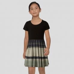 Brothers Knit Garments Rings Of Saturn Kids Twirl Dress Matching Family Sets