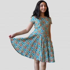 Brothers Knit Garments Science Mosaic Kids Twirl Dress