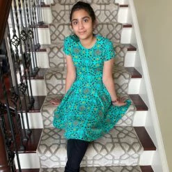 Brothers Knit Garments Underwater Fun Kids Twirl Dress