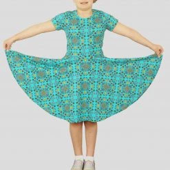 Brothers Knit Garments Underwater Fun Kids Twirl Dress