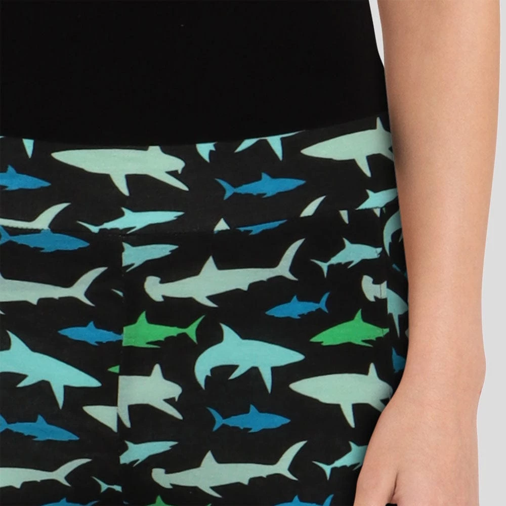 Brothers Knit Garments Sharks Adults Leggings With Pockets 4 Brothers Knit Garments Sharks Adults Leggings With Pockets